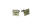 Cuff Links “Grooms Man” on White Background”