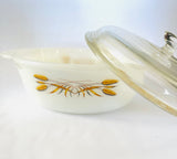 Fire King Milk Glass Casserole Dish