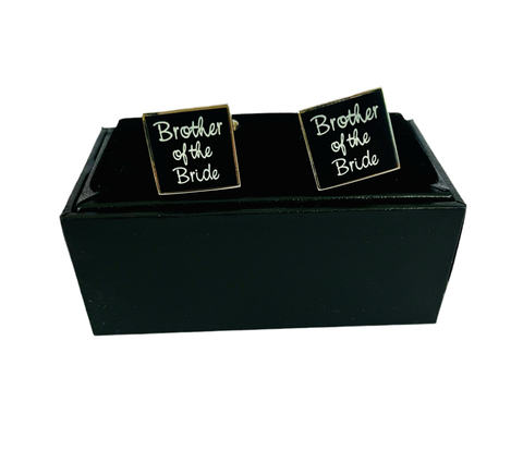 Cuff Links “Brother of the Bride “Black Background