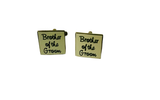 Cuff Links “Brother of the Groom”on White Background”