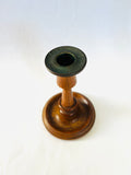 Wooden Candle Stick Holder with Metal insert