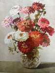 Peonies in Crystal Vase Print by C.Reeve Fowley