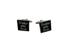 Cuff Links “Brother of the Bride “Black Background