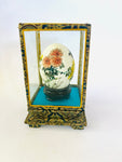 Chinese Designed Hand Painted Egg in a Glass Box