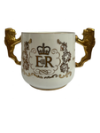 Paragon double handled mug for the commemoration of Queen Elizabeth trip to New Zealand