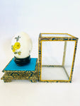 Chinese Designed Hand Painted Egg in a Glass Box