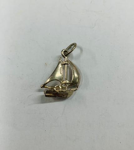 Sterling silver yacht charm