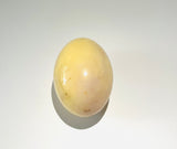 Agate Egg with Opaque White Cream and a small Smattering of Purple