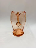 Large pink depression glass jug