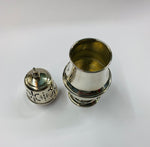 Silver plated icing sugar shaker