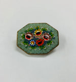 Antique micro mosaic brooch