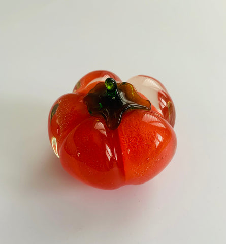 Vintage glass persimmon