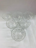 Set of 6 crystal hollow stem champagne glasses