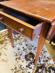 Victorian small mahogany drop side table