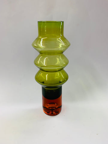 Midcentury retro art glass vase