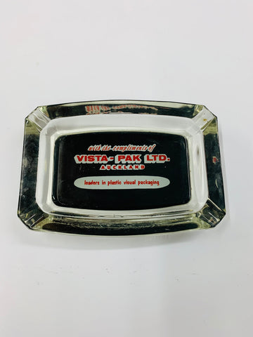 NZ Advertising ashtray Vista Pak ltd