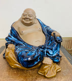 Large seated pottery Buddha