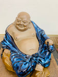 Large seated pottery Buddha