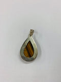 Silver and Tigers eye pendant