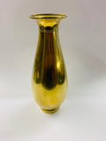 Large solid brass vase