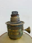 Antique brass kerosene lamp base