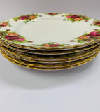 Set 6 Royal Albert Old Country Roses lunch plates