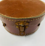 Antique leather collar box