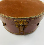 Antique leather collar box