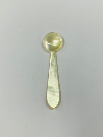 Tiny Mother of Pearl salt spoon