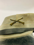 Vintage USA leather military cap