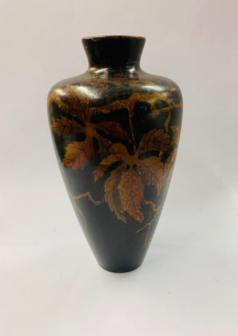 Antique wooden vase