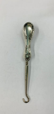 Antique sterling silver button hook