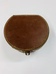 Antique leather collar box