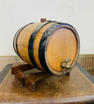 Old wooden whisky barrel