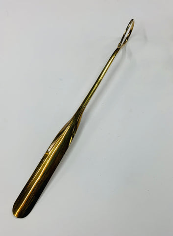 Long brass shoe horn