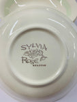 Set 6 Kelston ceramics Sylvia Rose dessert bowls