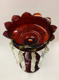 Antique Victorian Ruby Glass Lustre