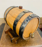 Old wooden whisky barrel