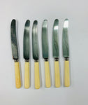 Set 6 bone handled knives