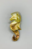 Mother of Pearl seahorse brooch