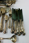 Full 6 place Rodd Camille Silver plated cutlery set