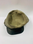 Vintage USA leather military cap