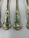 Set 6 silver plated Kings pattern dinner forks