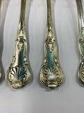 Set 6 silver plated Kings pattern dinner forks