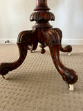 Victorian Burr Walnut folding games Table