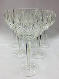 Set 6 Waterford tall wine glasses