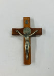 Small wooden and metal Christ on the cross