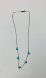 Sterling silver and turquoise antique necklace