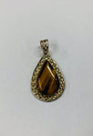 Silver and Tigers eye pendant