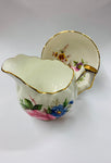 Aynsley roses milk jug and sugar bowl